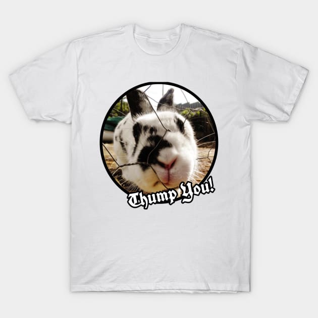 Thump You! Bunny Rabbit T-Shirt by YollieBeeArt